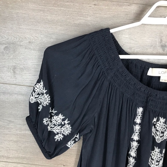 Ann Taylor LOFT Off Shoulder Dress XSP - Picture 4 of 8